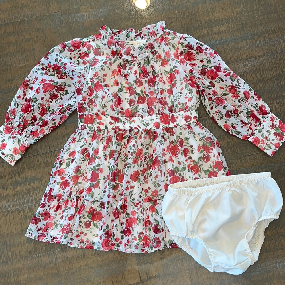 Janie & Jack Floral Toddler Dress